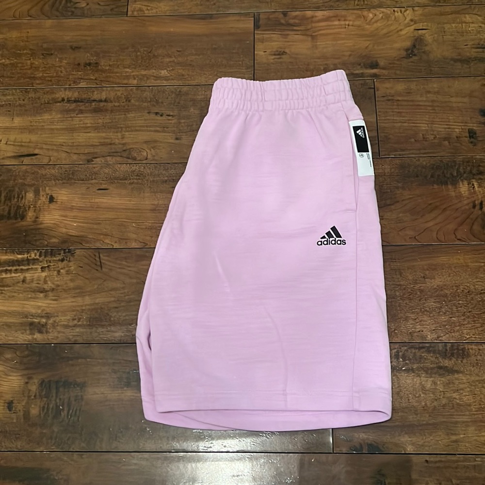 Adidas Men’s Pink Lavender Gym Shorts. Size XL.